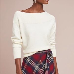 𝅺anthropologie | Moth Raspail Boatneck Sweater - Size Medium